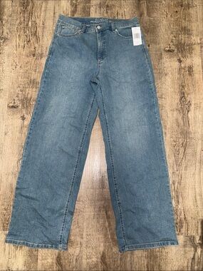 Gloria Vanderbilt Wide Leg Jeans - Light Blue Denim